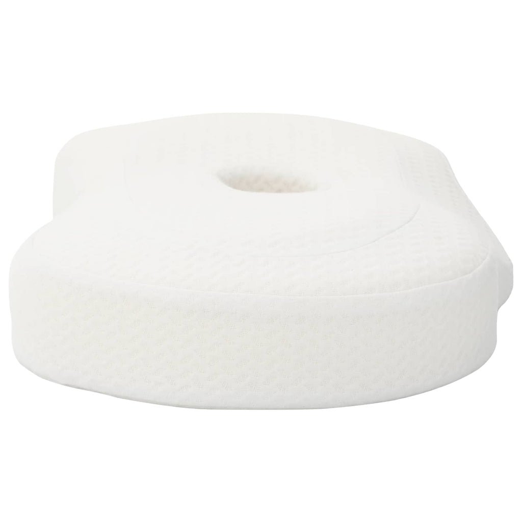 vidaXL Poduszka na Szyję Biały 53 x 35 x 11 cm Pianka z pamięcią