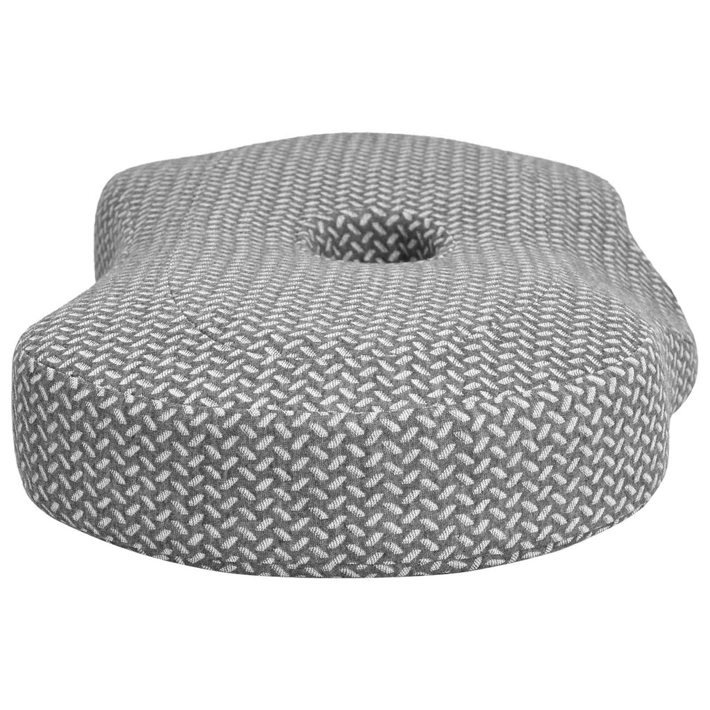 vidaXL Poduszka na Szyję Szary 53 x 34,5 x 10,5 cm Pianka z pamięcią