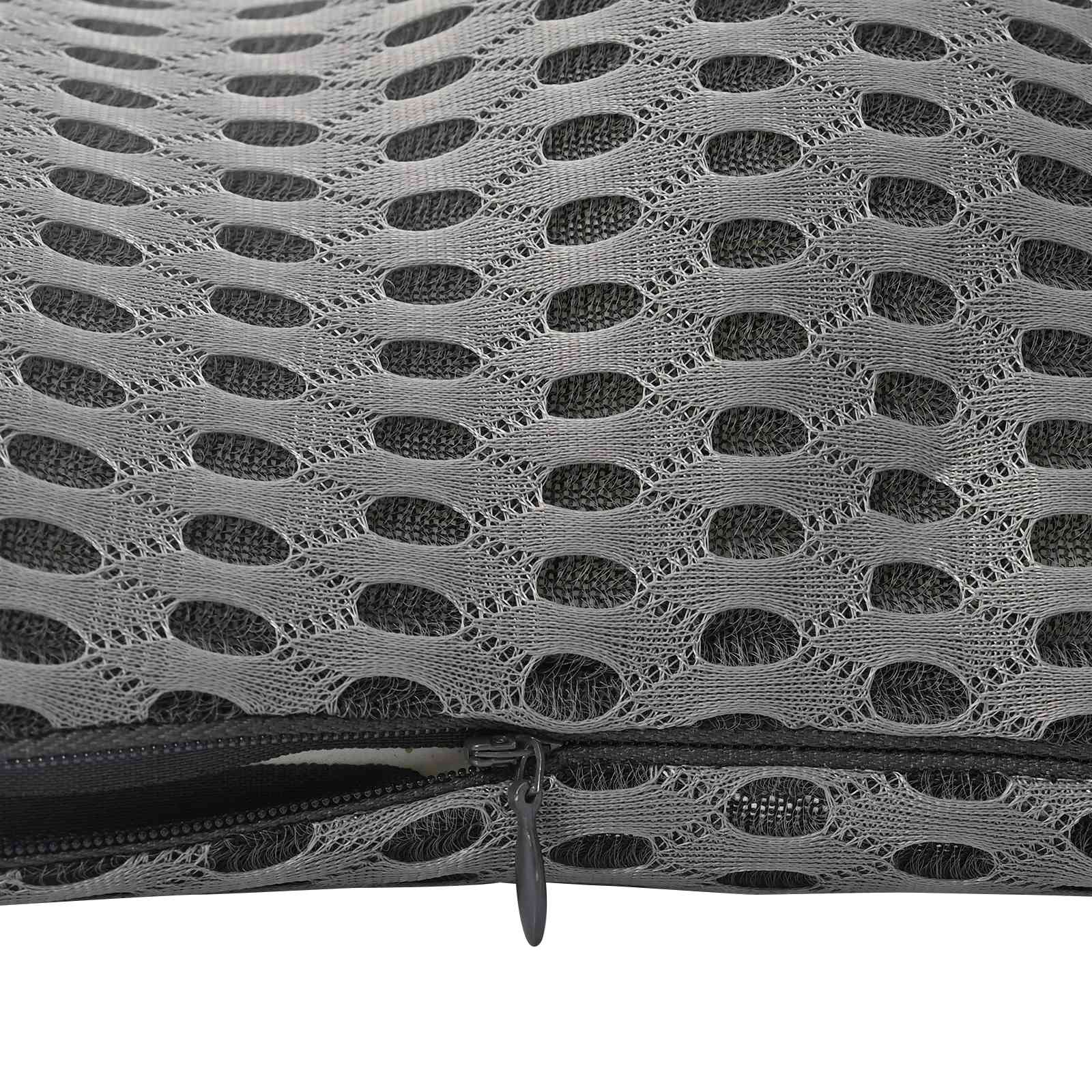 vidaXL Poduszka pod plecy Szary Pianka z pamięcią 47,5 x 23 x 12 cm