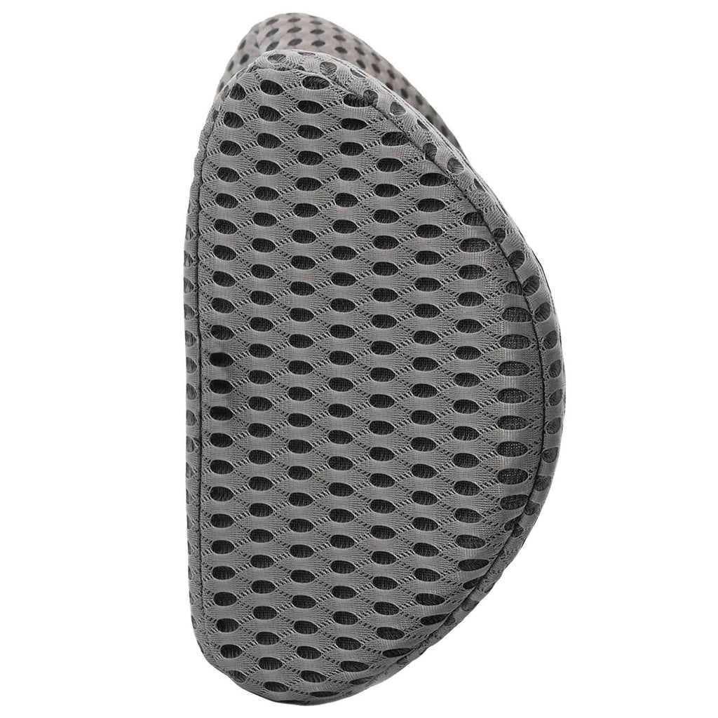 vidaXL Poduszka pod plecy Szary Pianka z pamięcią 47,5 x 23 x 12 cm