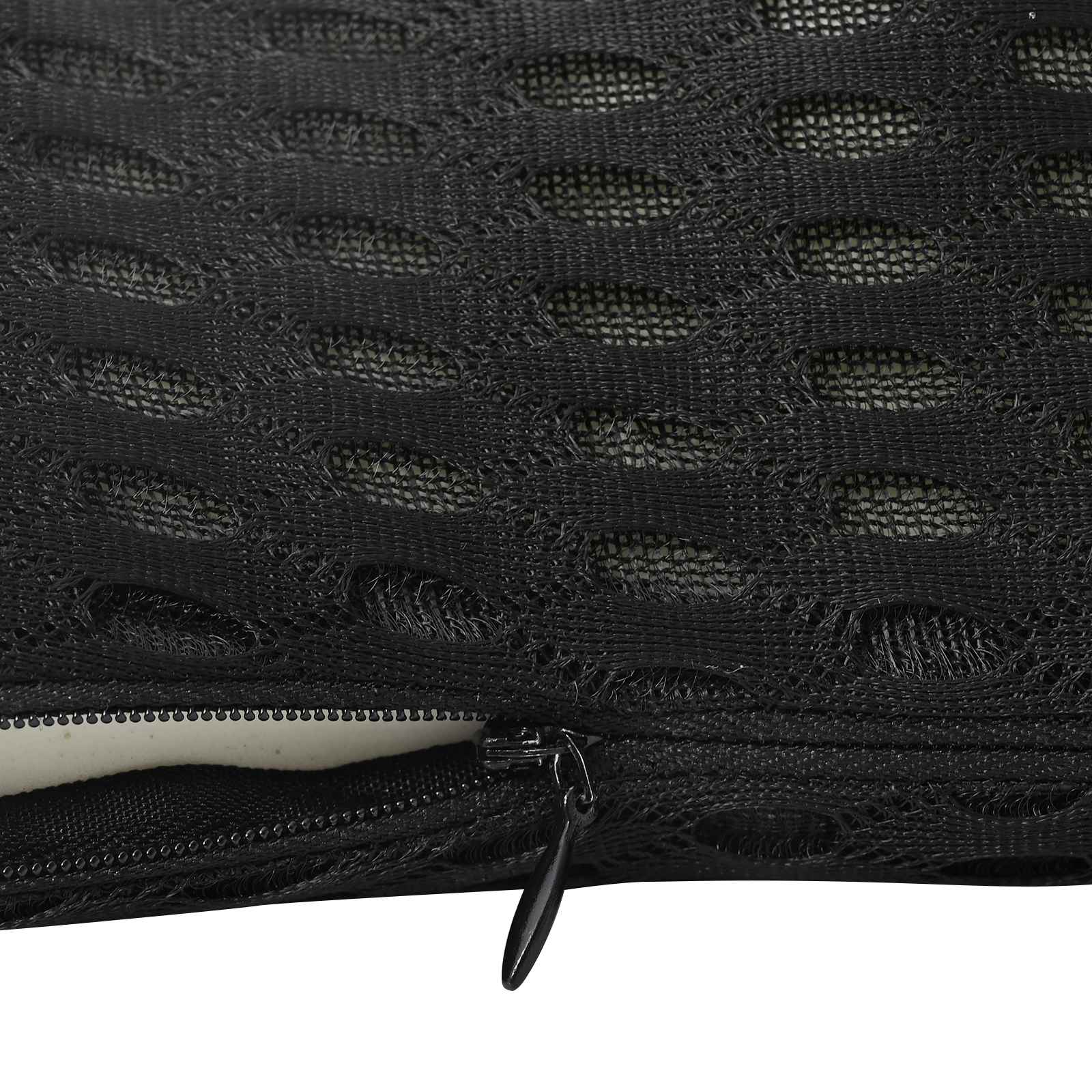vidaXL Poduszka pod plecy Czarny Pianka z pamięcią 46 x 24 x 11 cm