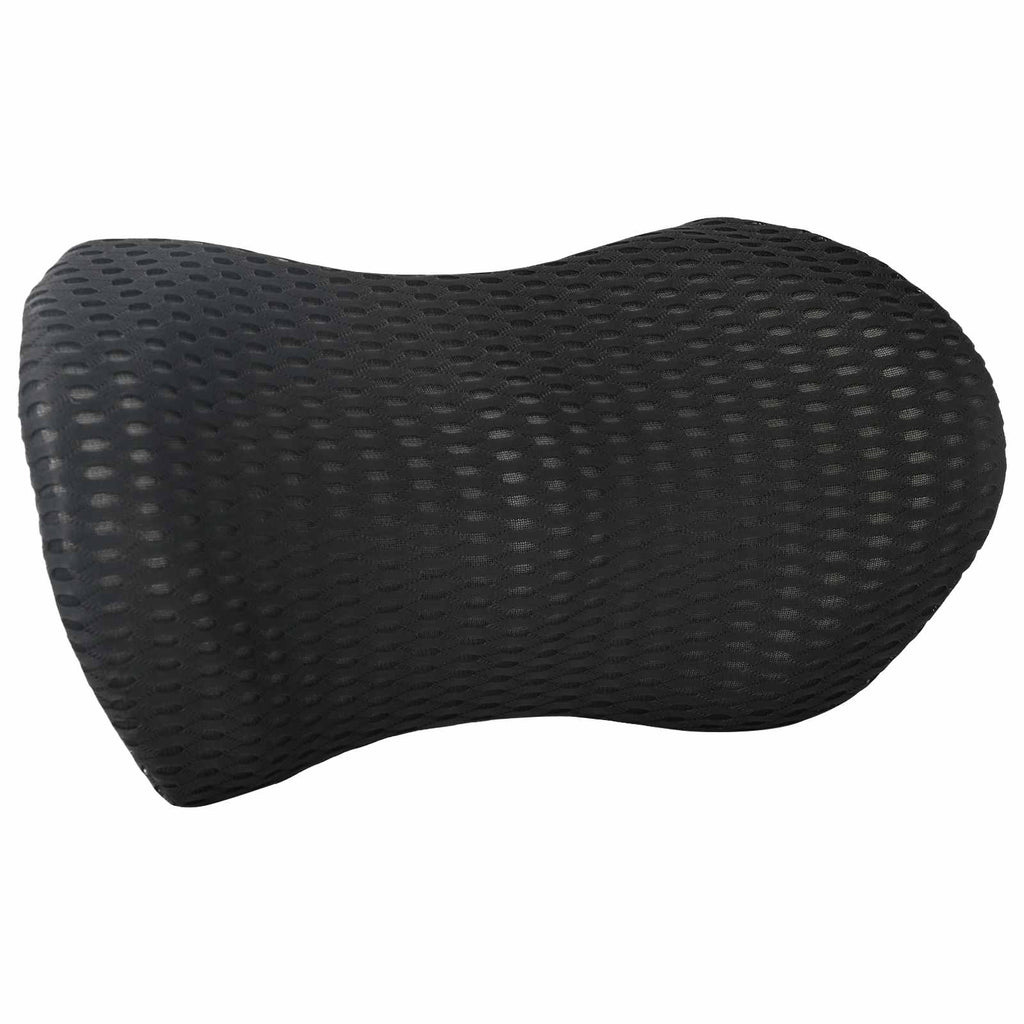 vidaXL Poduszka pod plecy Czarny Pianka z pamięcią 46 x 24 x 11 cm