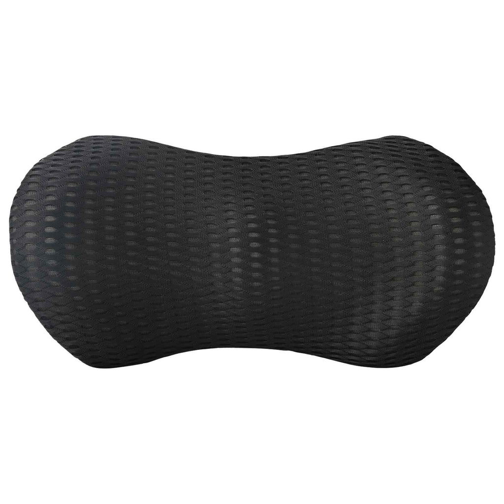 vidaXL Poduszka pod plecy Czarny Pianka z pamięcią 46 x 24 x 11 cm