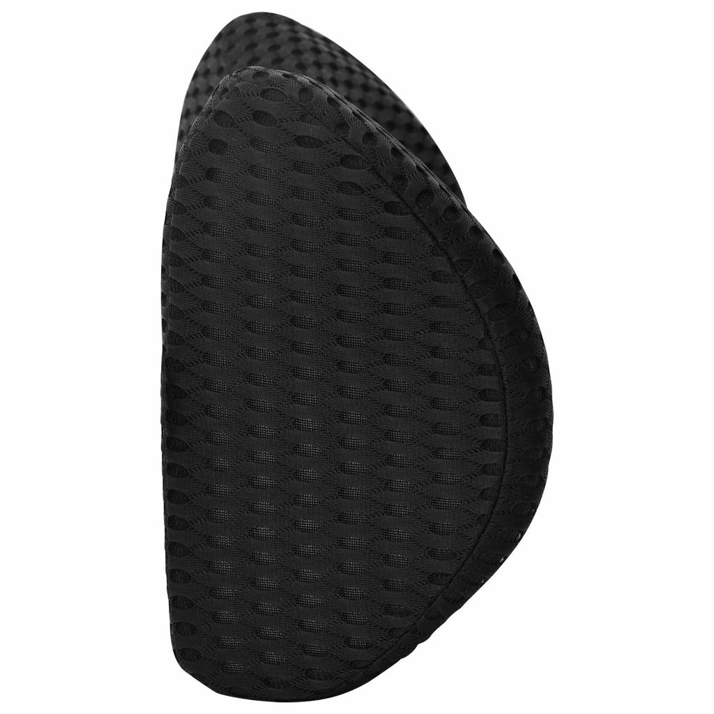 vidaXL Poduszka pod plecy Czarny Pianka z pamięcią 46 x 24 x 11 cm