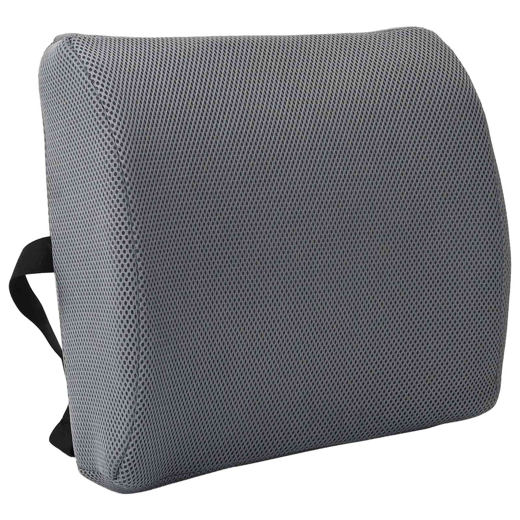 vidaXL Poduszka pod plecy Szary Pianka z pamięcią 36 x 30 x 12 cm