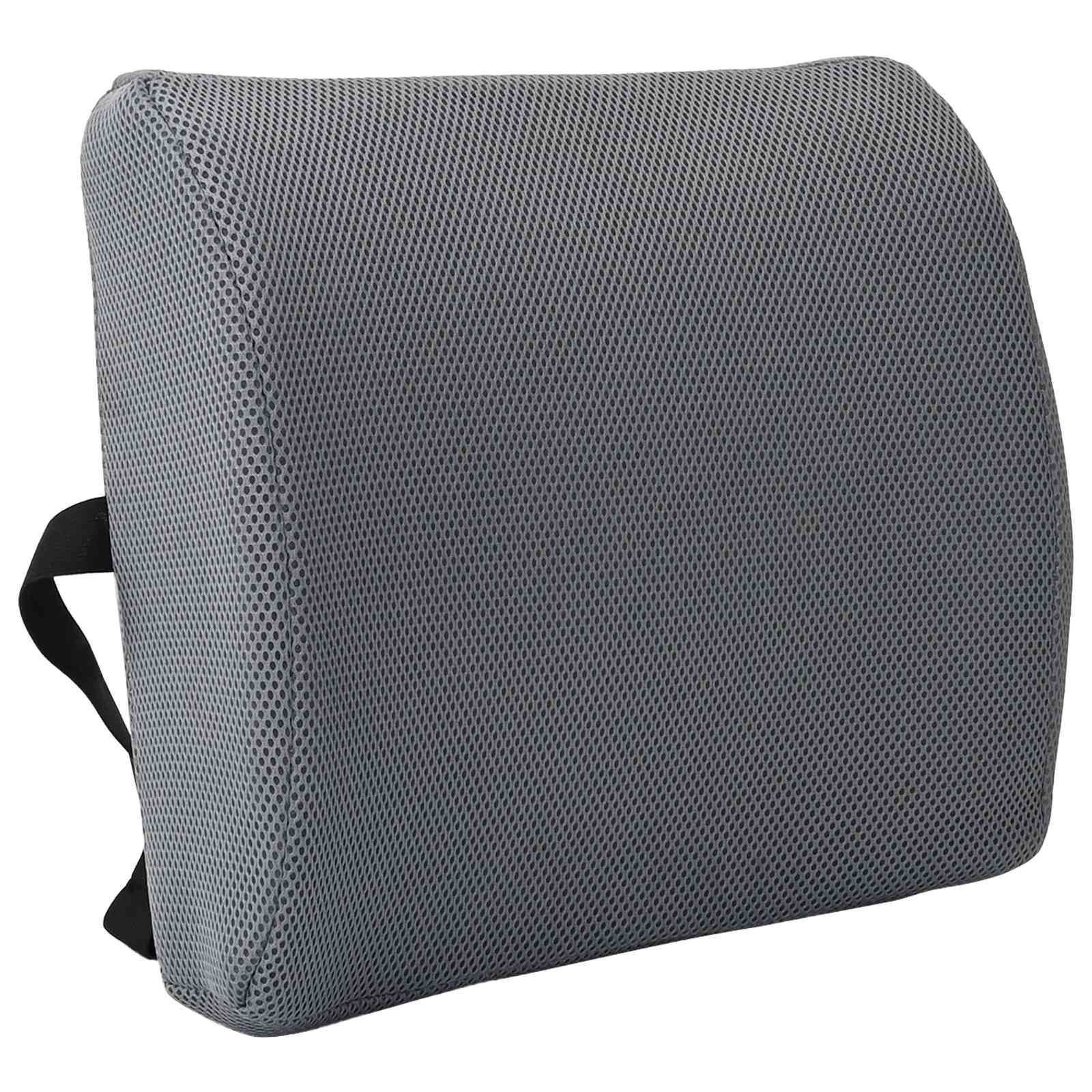 vidaXL Poduszka pod plecy Szary Pianka z pamięcią 36 x 30 x 12 cm
