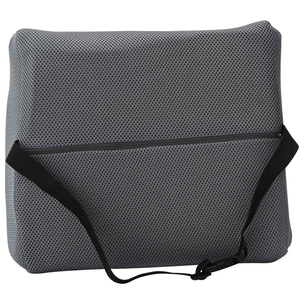 vidaXL Poduszka pod plecy Szary Pianka z pamięcią 36 x 30 x 12 cm
