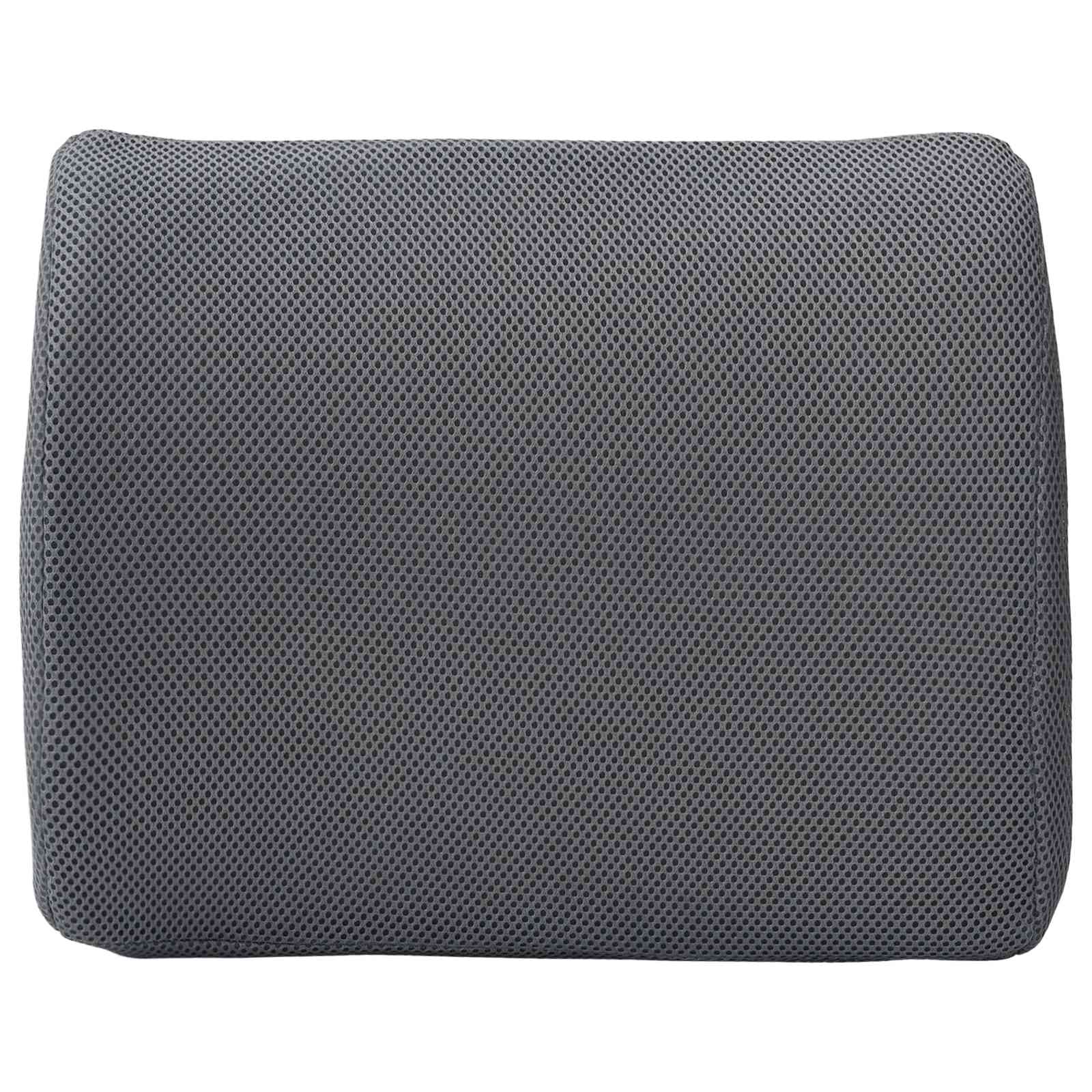 vidaXL Poduszka pod plecy Szary Pianka z pamięcią 36 x 30 x 12 cm