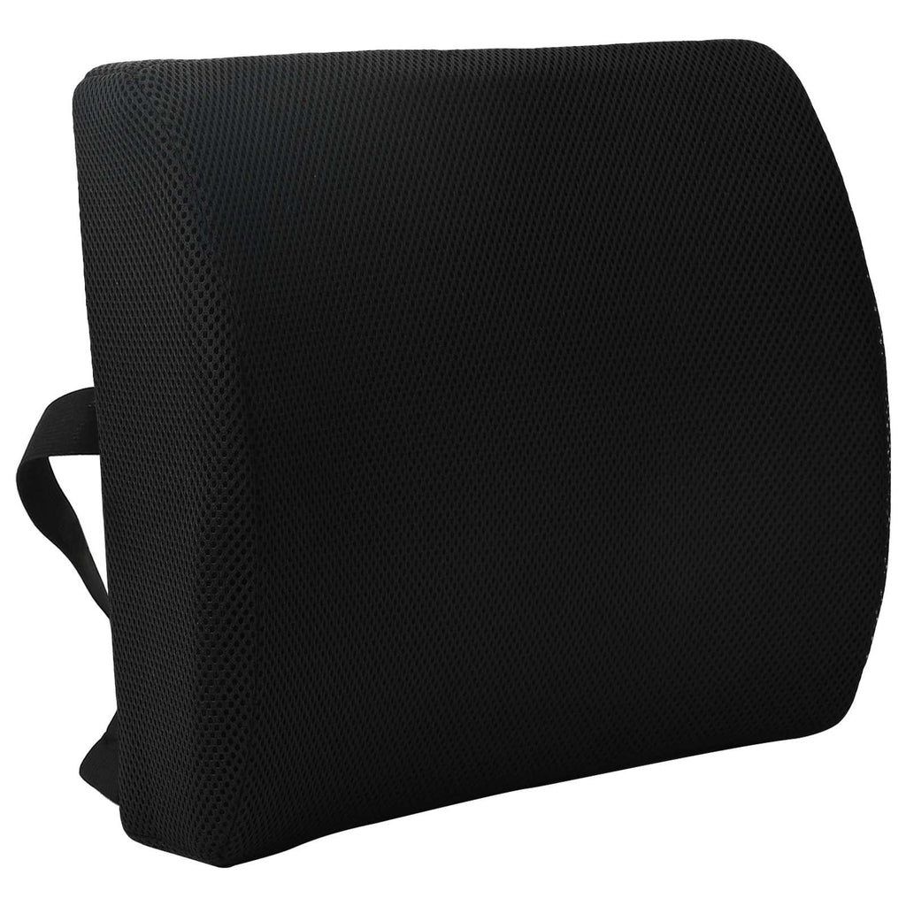 vidaXL Poduszka pod plecy Czarny Pianka z pamięcią 35,5 x 30 x 12 cm