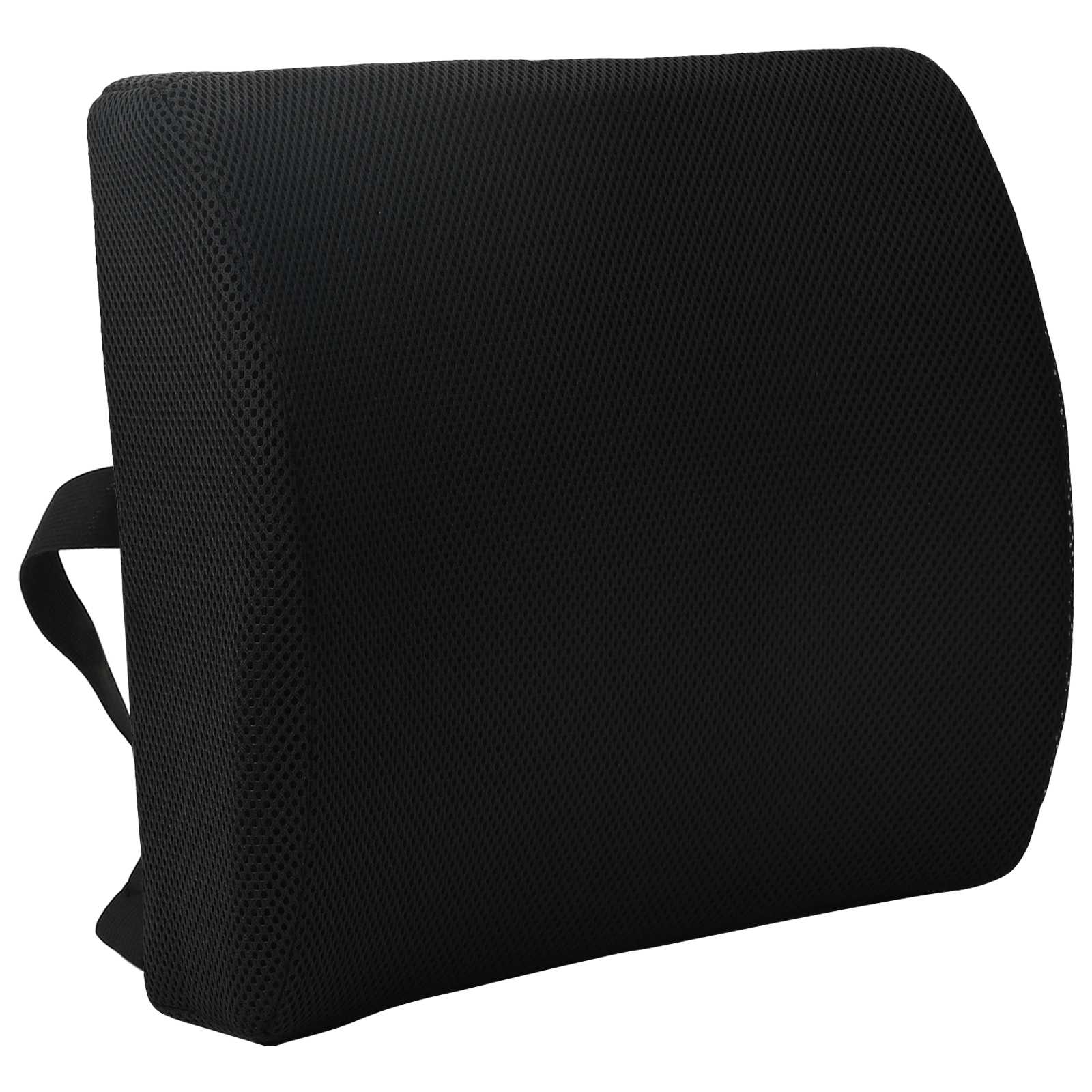 vidaXL Poduszka pod plecy Czarny Pianka z pamięcią 35,5 x 30 x 12 cm