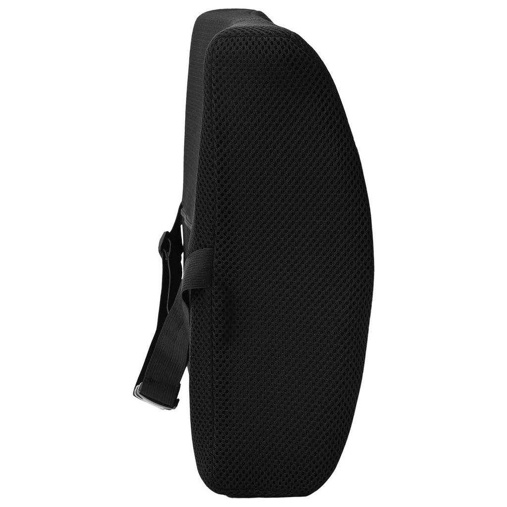 vidaXL Poduszka pod plecy Czarny Pianka z pamięcią 35,5 x 30 x 12 cm