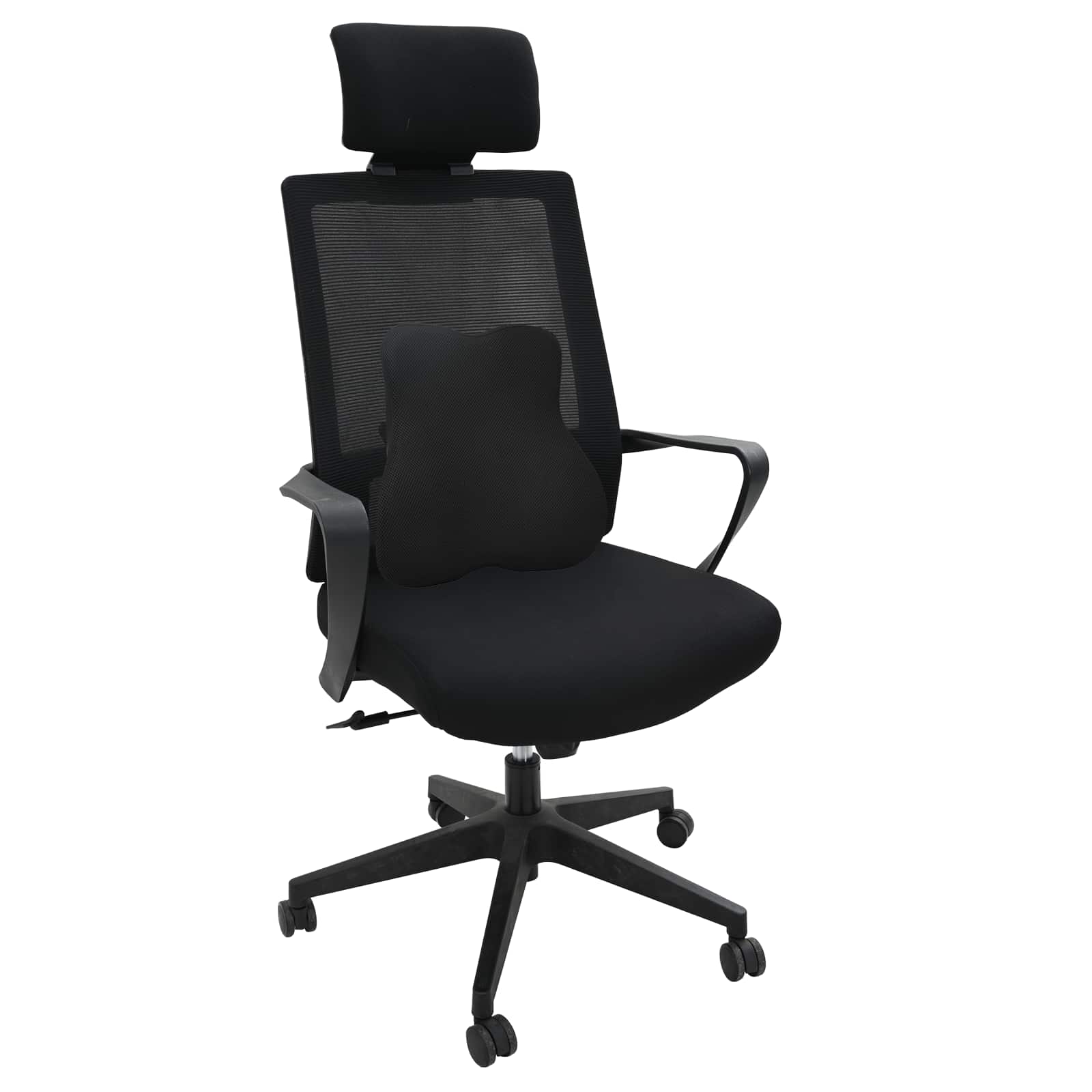 vidaXL Poduszka pod plecy Czarny Pianka z pamięcią 40 x 40 x 11 cm