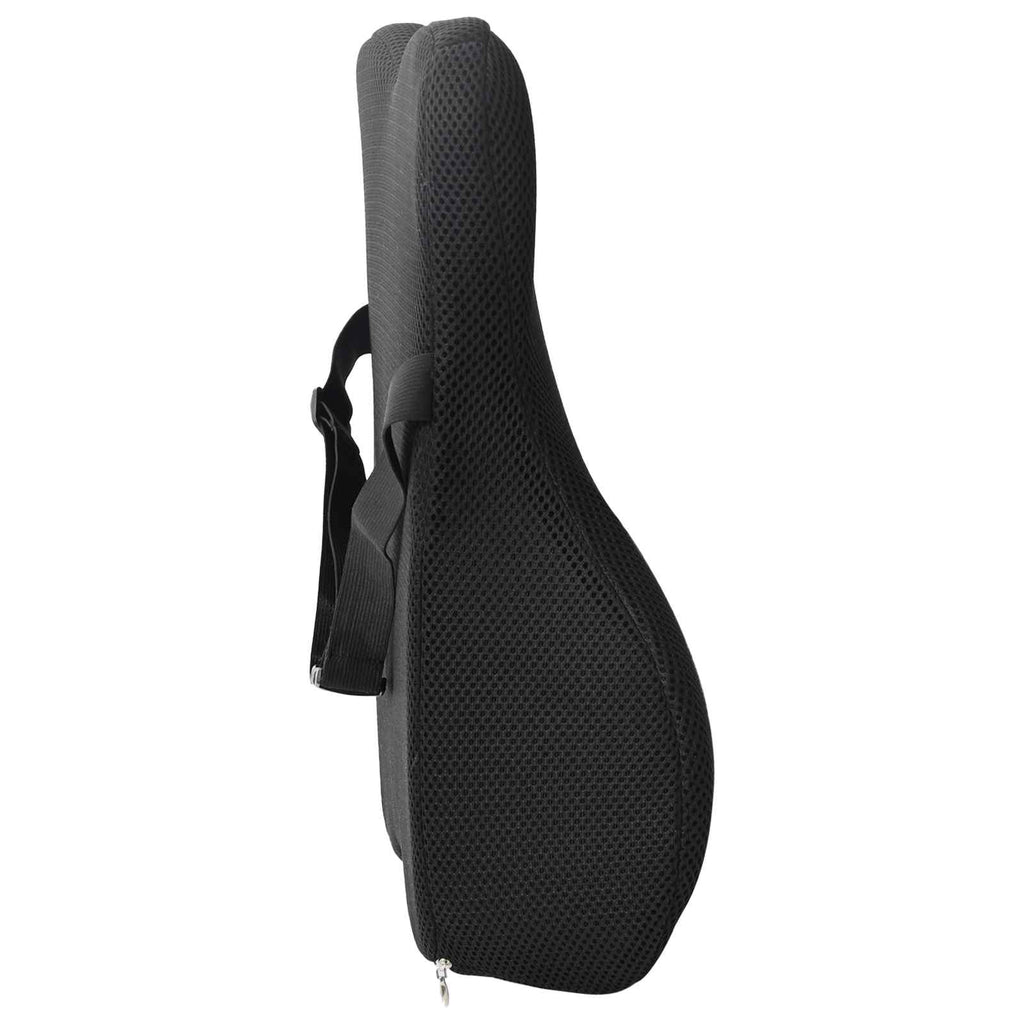 vidaXL Poduszka pod plecy Czarny Pianka z pamięcią 40 x 40 x 11 cm
