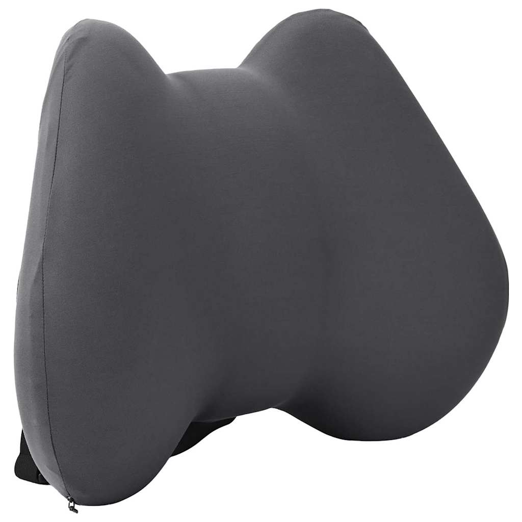vidaXL Poduszka pod plecy Szary Pianka z pamięcią 40 x 32 x 14 cm