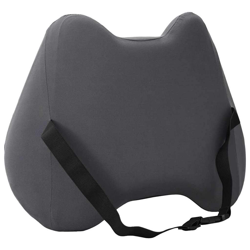 vidaXL Poduszka pod plecy Szary Pianka z pamięcią 40 x 32 x 14 cm