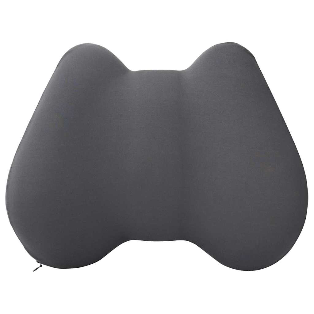 vidaXL Poduszka pod plecy Szary Pianka z pamięcią 40 x 32 x 14 cm