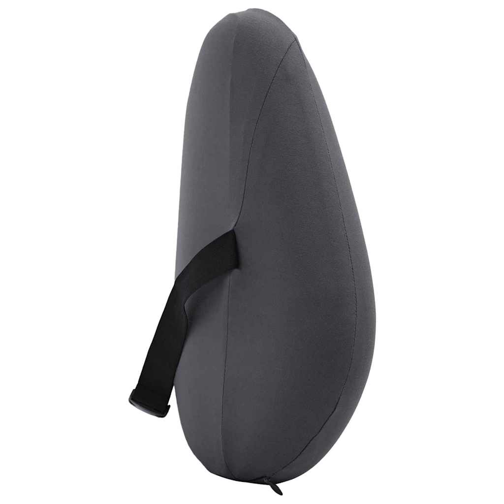 vidaXL Poduszka pod plecy Szary Pianka z pamięcią 40 x 32 x 14 cm