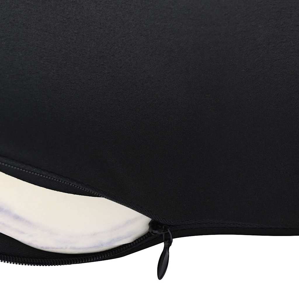 vidaXL Poduszka pod plecy Czarny Pianka z pamięcią 40 x 32 x 13 cm