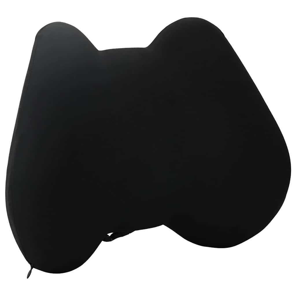 vidaXL Poduszka pod plecy Czarny Pianka z pamięcią 40 x 32 x 13 cm