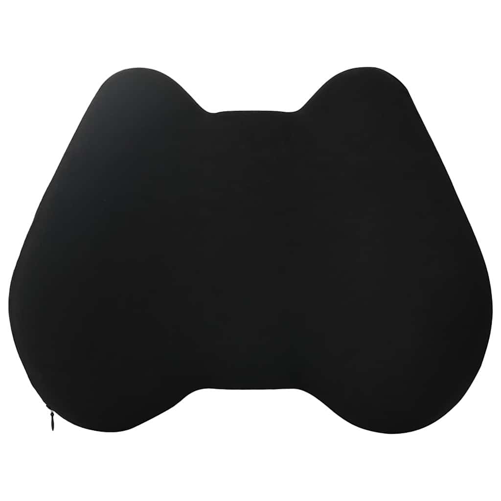 vidaXL Poduszka pod plecy Czarny Pianka z pamięcią 40 x 32 x 13 cm