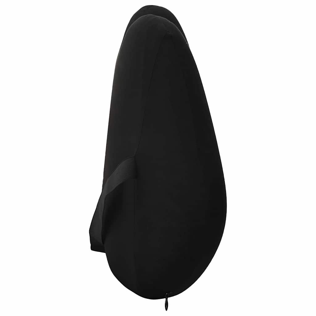vidaXL Poduszka pod plecy Czarny Pianka z pamięcią 40 x 32 x 13 cm