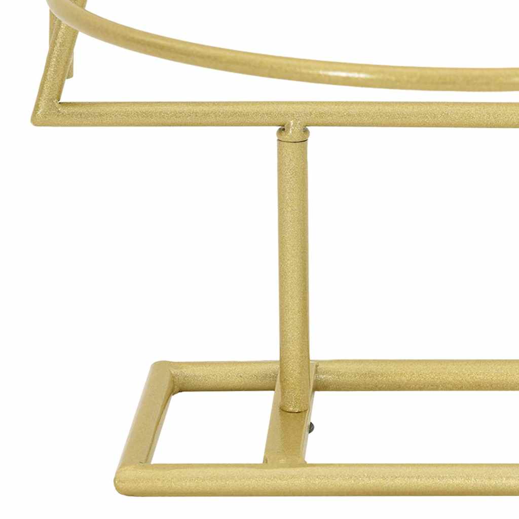 vidaXL Metalowa choinka świąteczna z podstawą złoty 125 cm