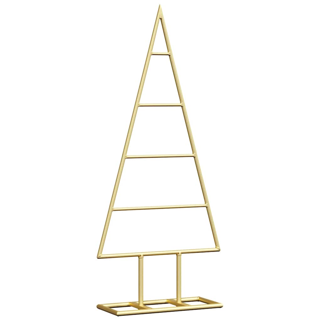 vidaXL Metalowa choinka świąteczna złoty 60 cm Stal Malowana Proszkowo