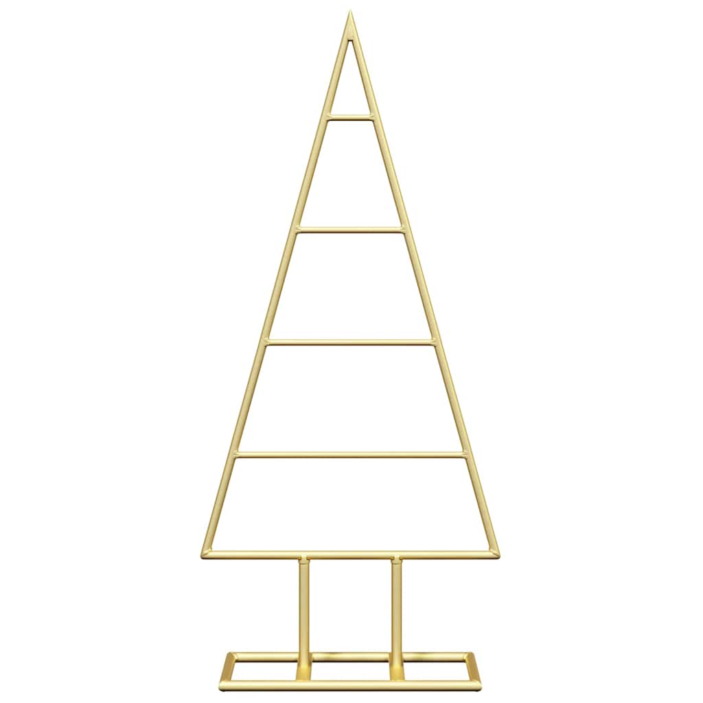 vidaXL Metalowa choinka świąteczna złoty 60 cm Stal Malowana Proszkowo