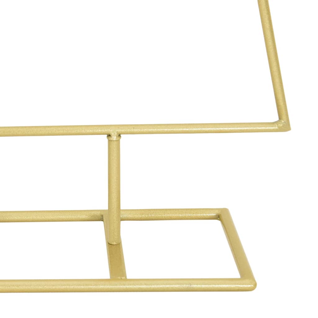 vidaXL Metalowa choinka świąteczna złoty 90 cm Stal Malowana Proszkowo