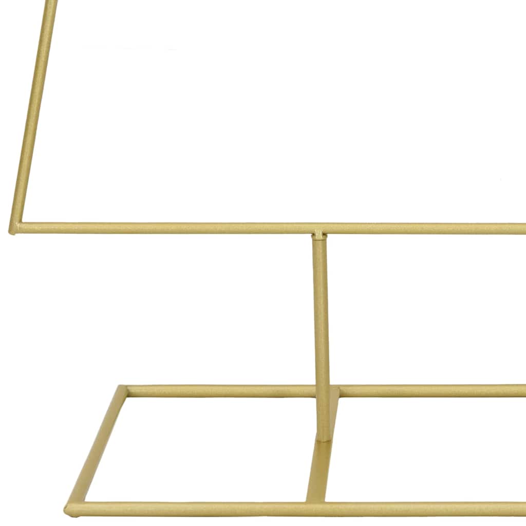 vidaXL Metalowa choinka świąteczna z podstawą złoty 150 cm