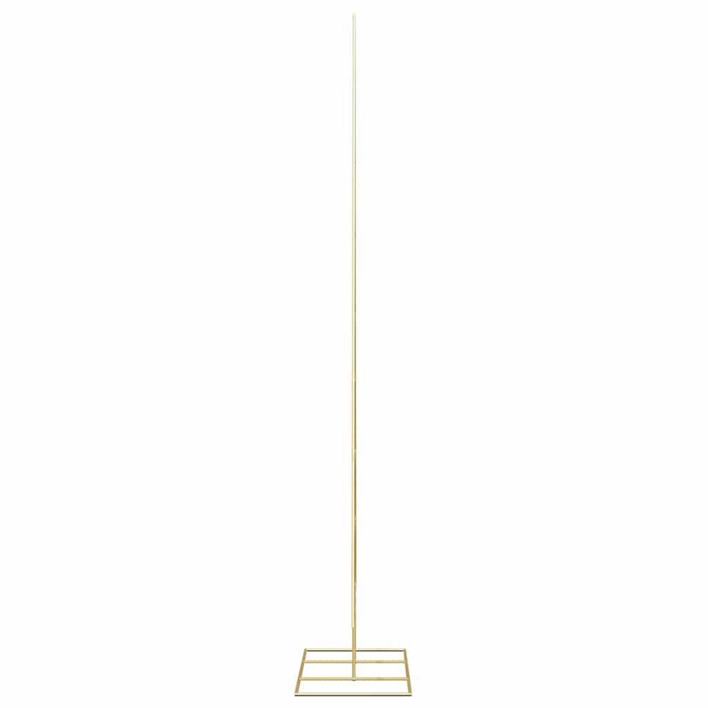 vidaXL Metalowa choinka świąteczna z podstawą złoty 211 cm