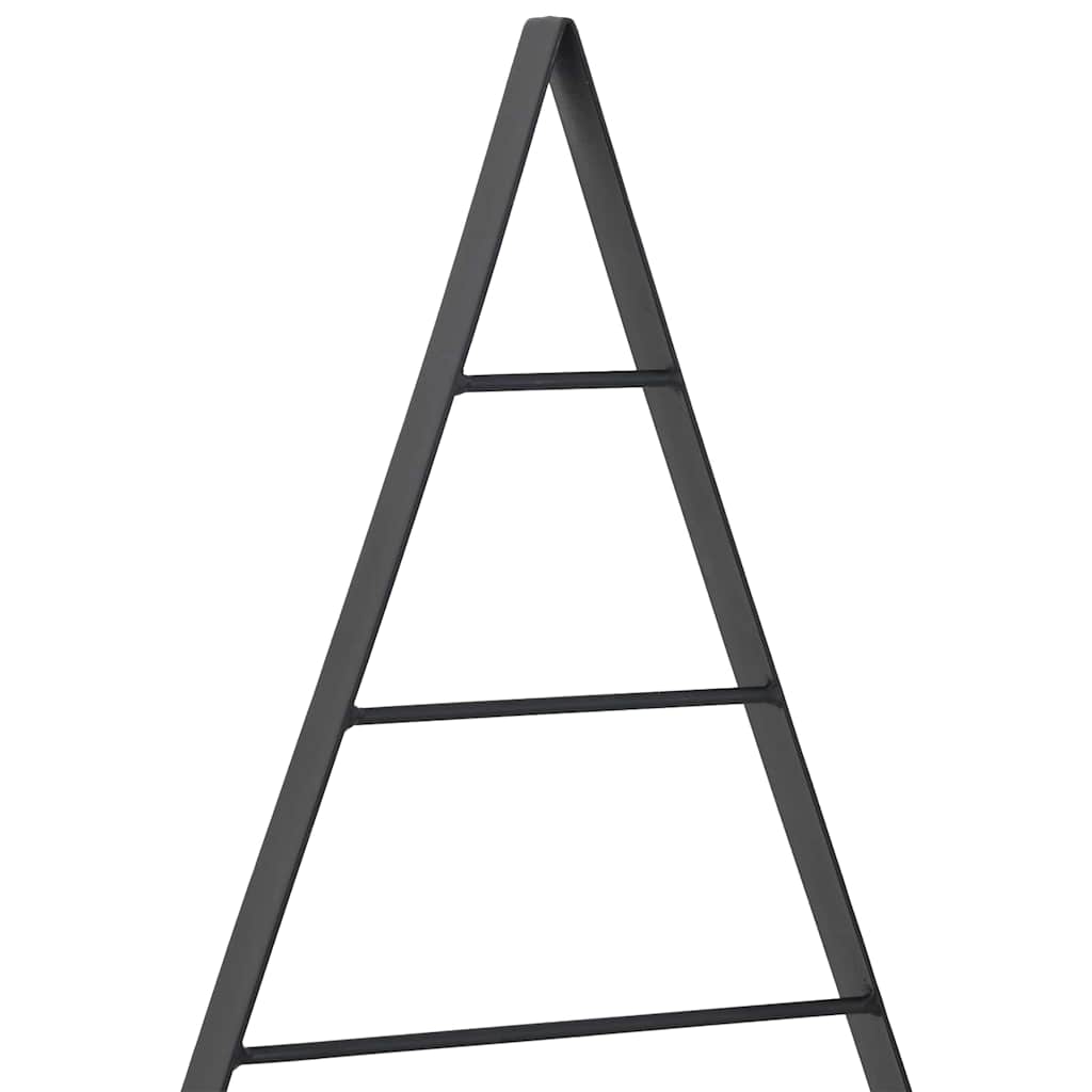 vidaXL Metalowa choinka świąteczna z podstawą Czarny 60 cm Stal