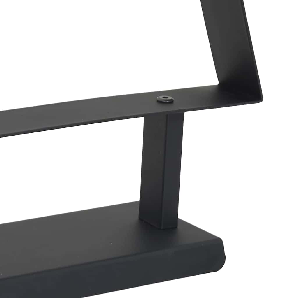 vidaXL Metalowa choinka świąteczna z podstawą Czarny 90 cm Stal