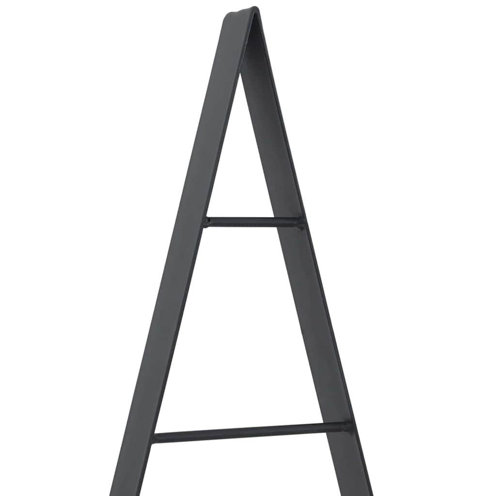vidaXL Metalowa choinka świąteczna z podstawą Czarny 125,5 cm Stal