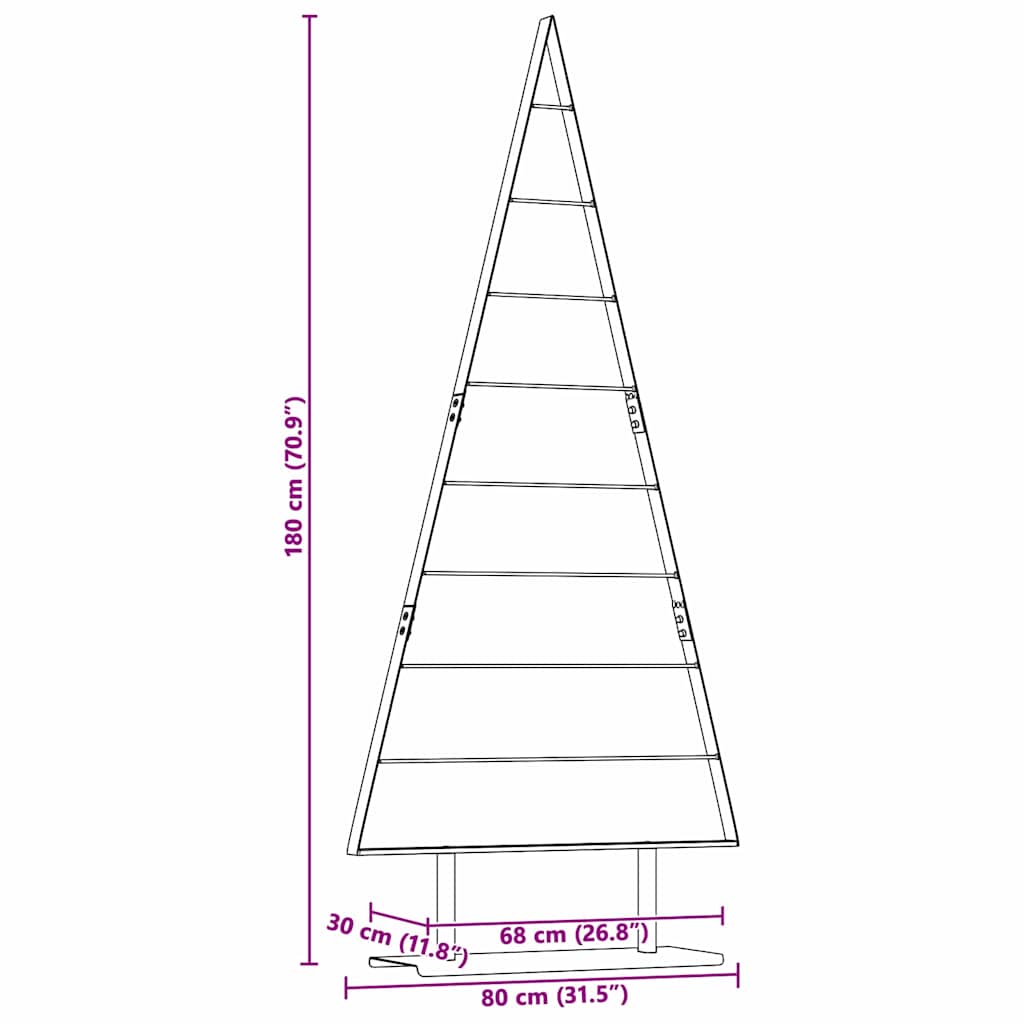 vidaXL Metalowa choinka świąteczna z podstawą Czarny 180 cm Stal