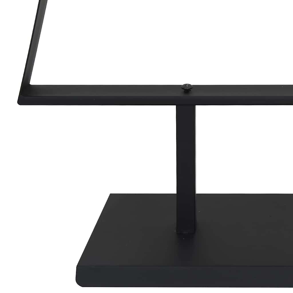 vidaXL Metalowa choinka świąteczna z podstawą Czarny 210 cm Stal