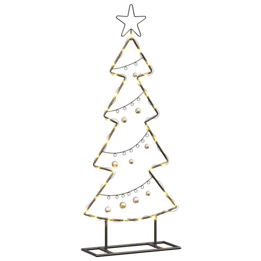 vidaXL Metalowa choinka świąteczna z podstawą Czarny 90,5 cm Stal