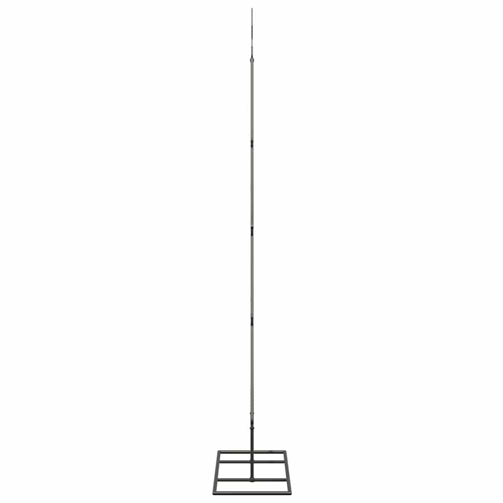 vidaXL Metalowa choinka świąteczna z podstawą Czarny 125 cm Stal