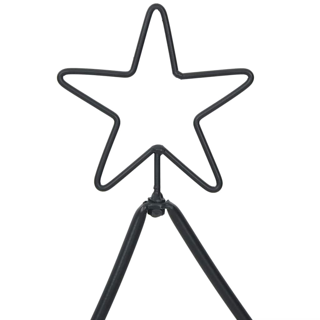 vidaXL Metalowa choinka świąteczna Czarny 180 cm Stal