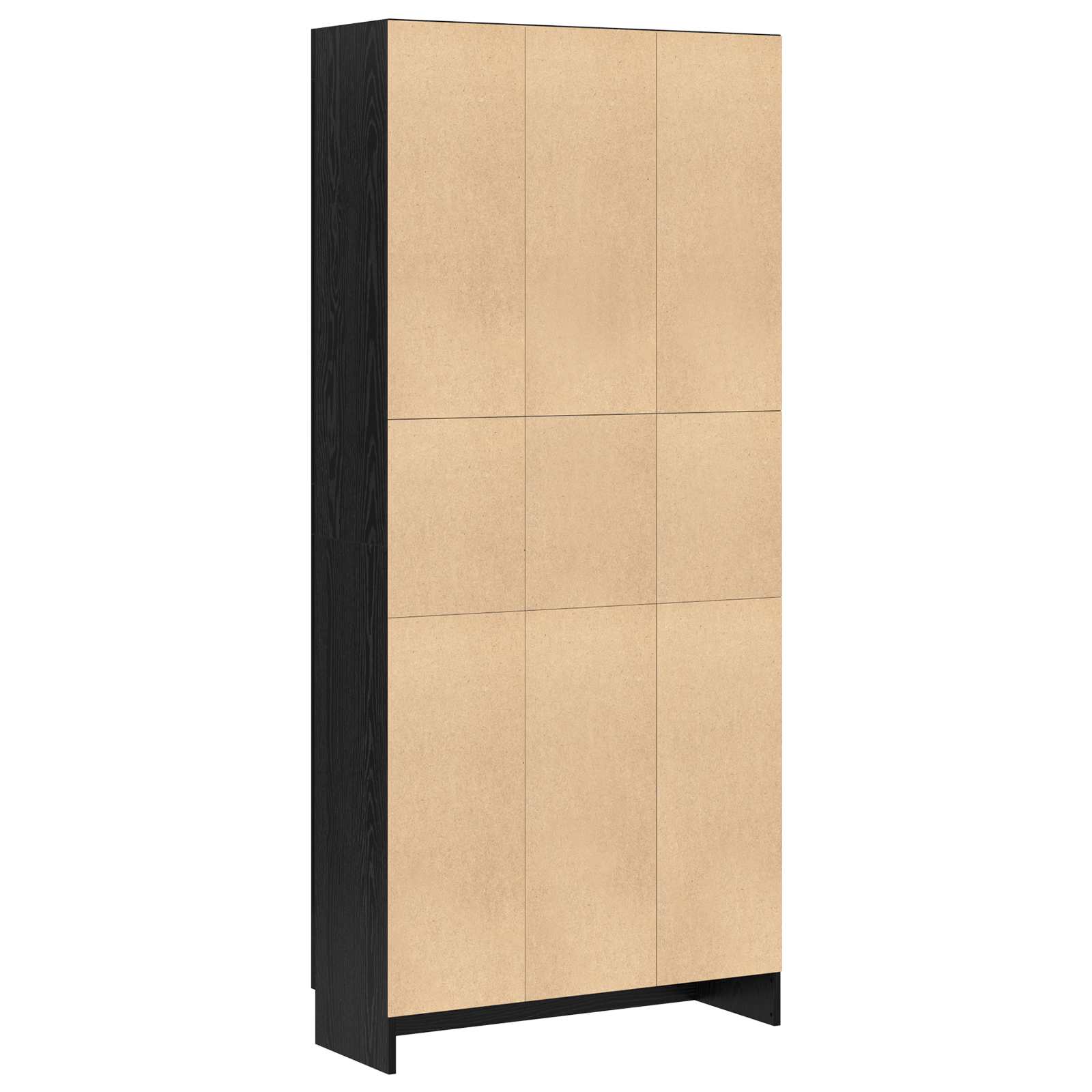 vidaXL Szafka na książki Czarny Dąb 82,5 x 30,5 x 185 cm