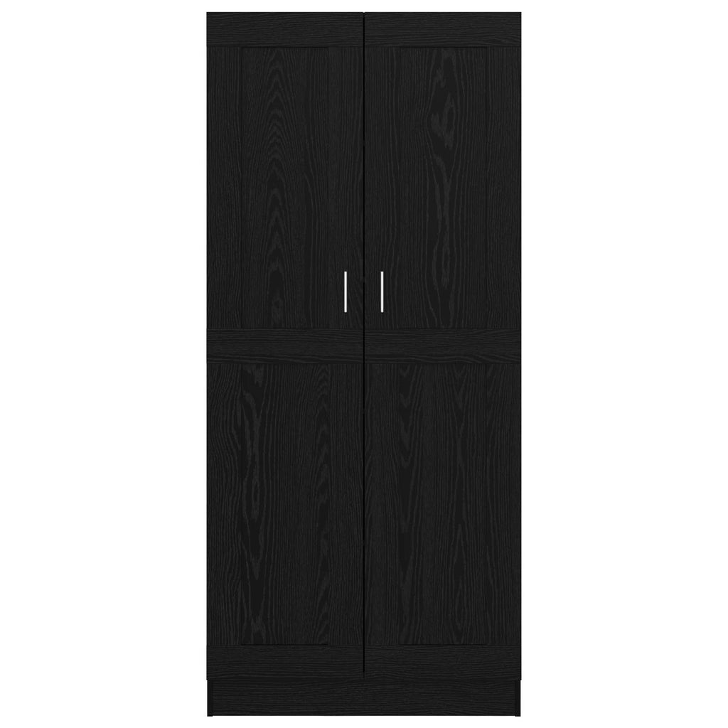 vidaXL Szafka na książki Czarny Dąb 82,5 x 30,5 x 185 cm