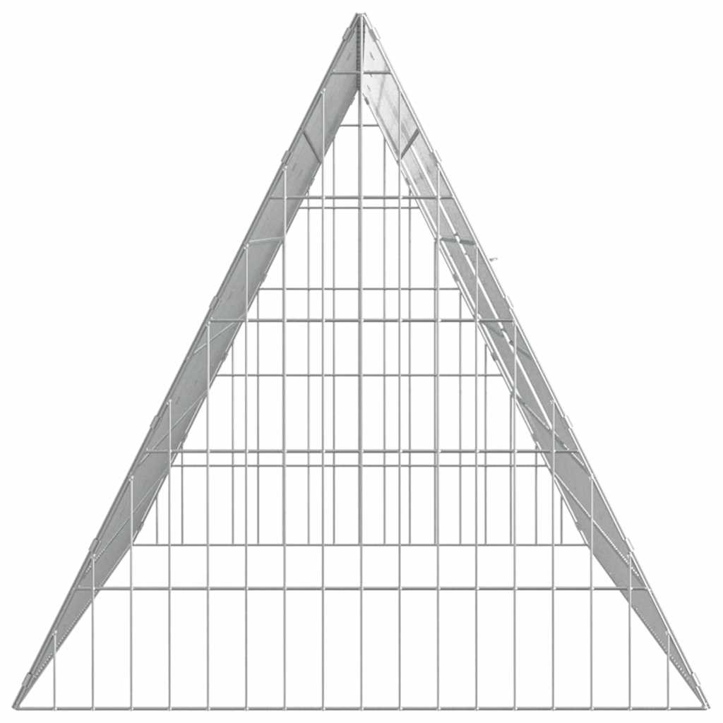 vidaXL Klatka dla kur Srebrny 215 x 55 x 55 cm Stal Galwanizowana