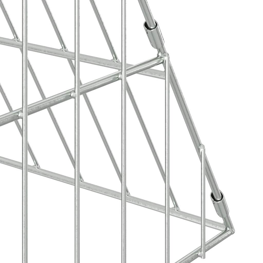 vidaXL Klatka dla kur Srebrny 110 x 100 x 85 cm Stal Galwanizowana