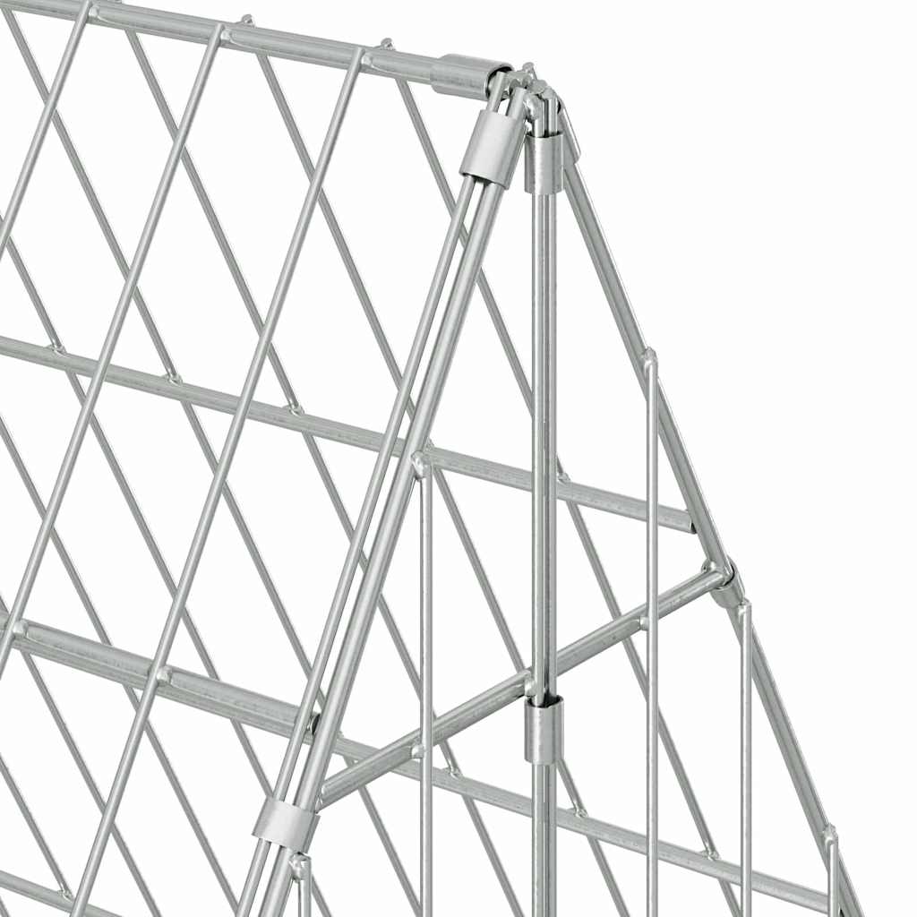 vidaXL Klatka dla kur Srebrny 110 x 100 x 85 cm Stal Galwanizowana