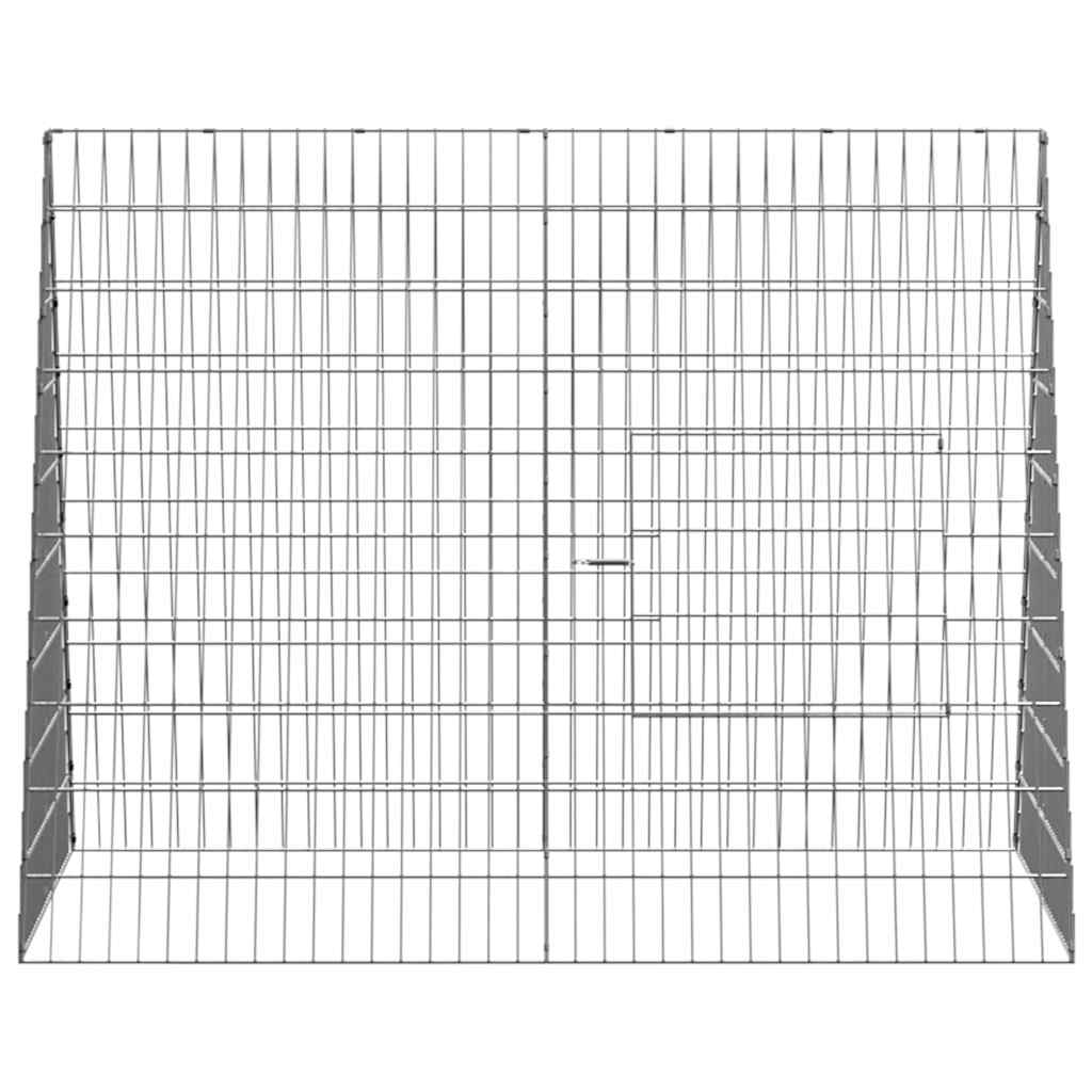 vidaXL Klatka dla kur Srebrny 110 x 100 x 85 cm Stal Galwanizowana
