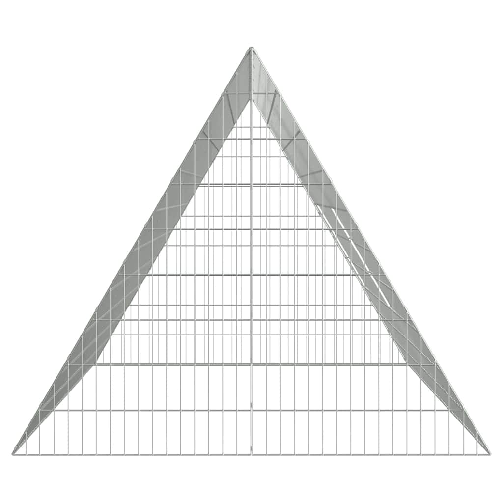 vidaXL Klatka dla kur Srebrny 215 x 100 x 85 cm Stal Galwanizowana