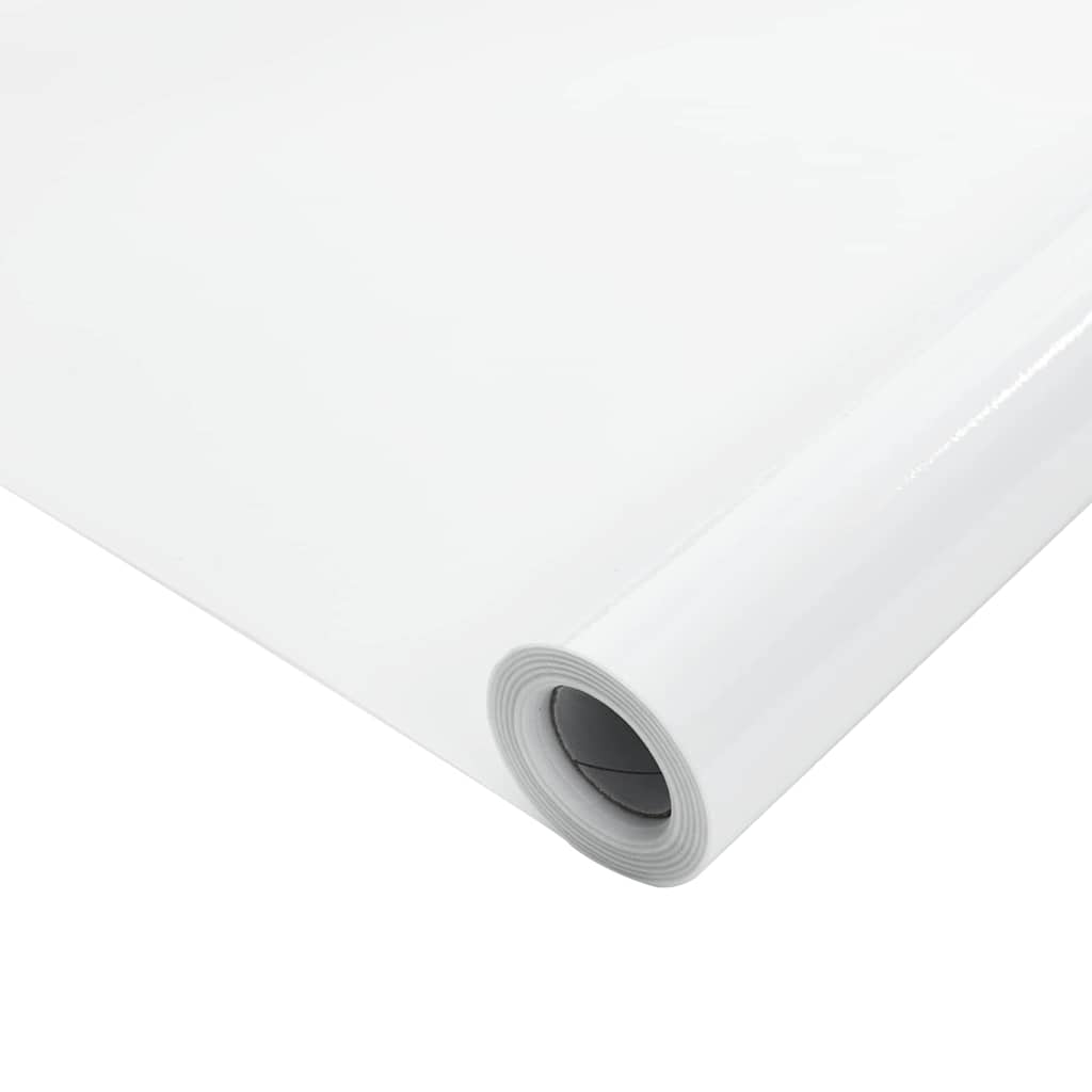vidaXL Statyczna folia okienna Biały matowy 45 x 500 cm PVC