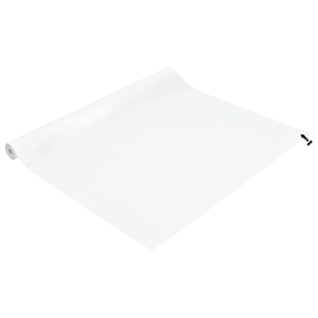 vidaXL Statyczna folia okienna Biały matowy 60 x 500 cm PVC