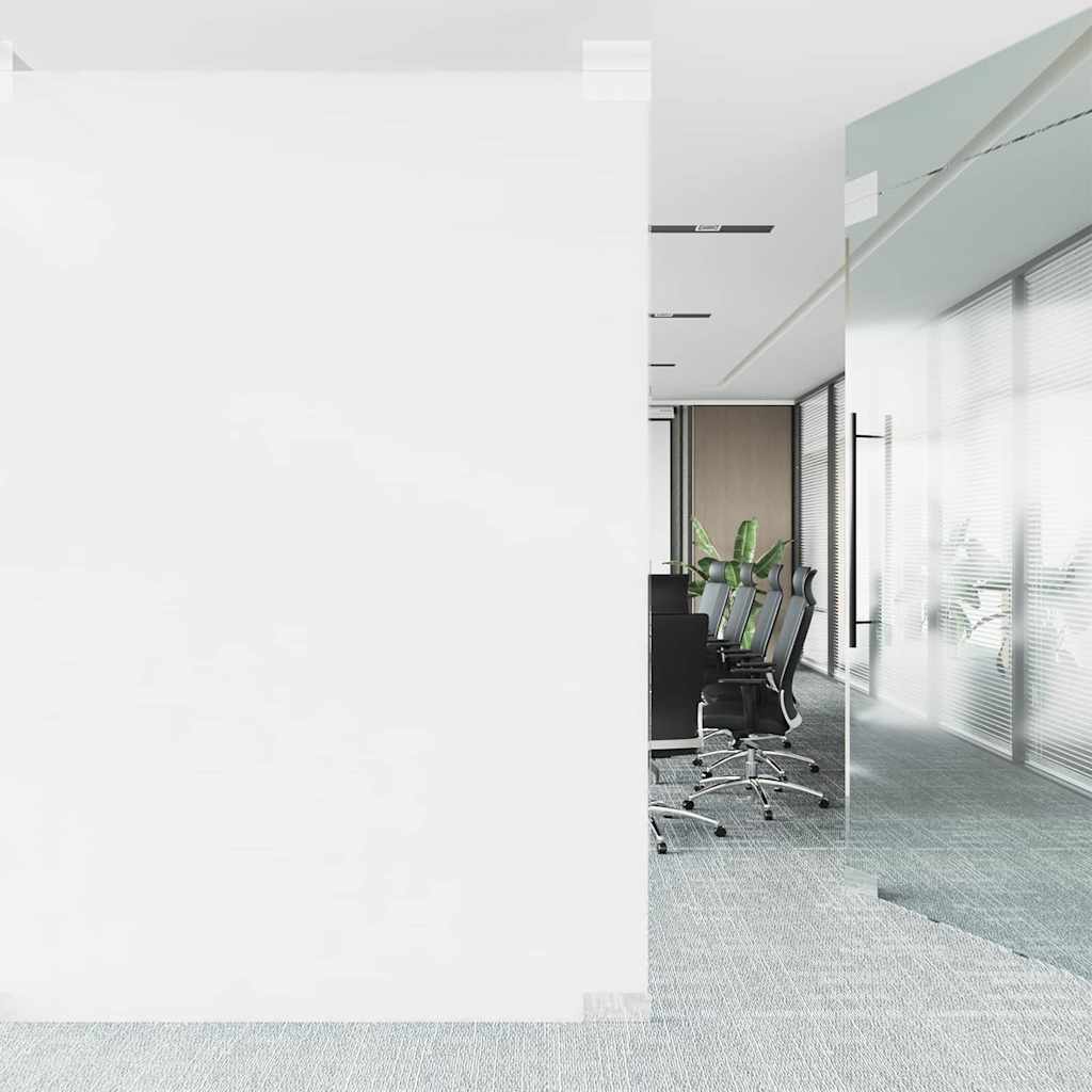 vidaXL Statyczna folia okienna Biały matowy 90 x 500 cm PVC