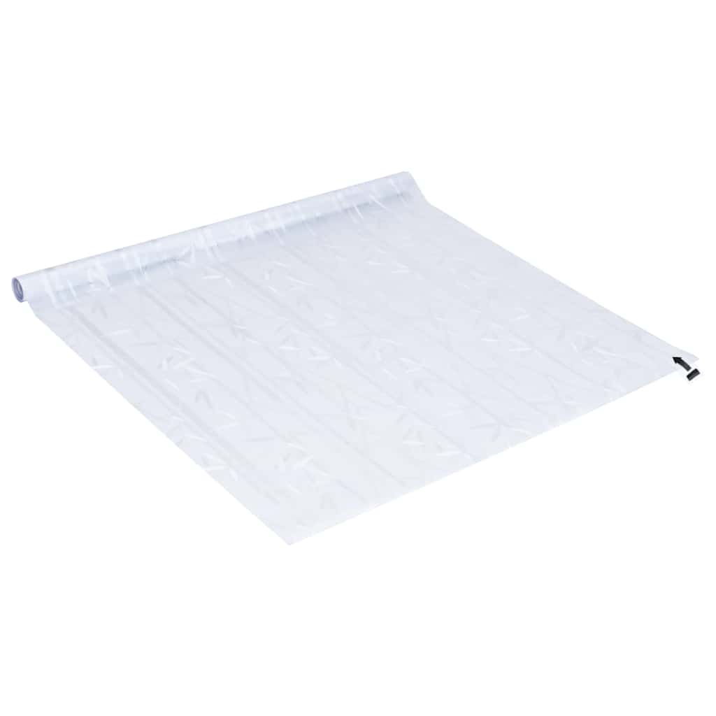 vidaXL Statyczna folia okienna Wzór bambusa 60 x 500 cm PVC
